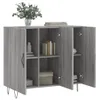 The Living Store Sideboard Grau Sonoma 90x34x80 cm Produktbild-Vorschau 4
