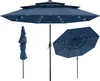 COSTWAY 300cm Sonnenschirm mit LED-Solar-Beleuchtung & Produktbild-Vorschau 1