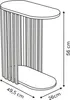 Schmaler Beistelltisch mit Lamellen SLAT, 56 cm Produktbild-Vorschau 4