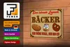 Holzschild Essen 18x12cm Lebende Legende Bäcker Brot Produktbild-Vorschau 4