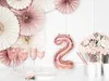 Folienballon Zahl "2" 35cm Roségold 1 St. Produktbild-Vorschau 4