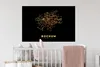 MuchoWow® Wandtattoo Wandsticker Wandaufkleber Gold - Karte Produktbild-Vorschau 5