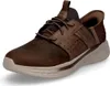 A single brown SKECHERS SLIP-INS SLADE - ZACHARY shoe is shown against a white background. Voir les images du produit