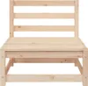 Gartensofa ohne Armlehnen mit Fußhocker Massivholz Kiefer Produktbild-Vorschau 6
