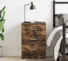 vidaXL Noční stolek Smoked Oak 38x35x56 cm výrobek ze dřeva Náhled obrázku produktu 3