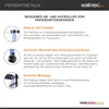 Walimex 3-delige achtergrondset voor wandmontage Productafbeelding-voorbeeld 6