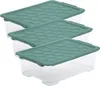 Rotho 3er Set Aufbewahrungsbox 30L Evo Safe - Kunststoffbox Produktbild-Vorschau 1