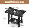 GOPLUS Duschbank mit Ablage, Duschhocker für Beinrasur & Produktbild-Vorschau 3
