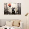 MuchoWow® - Leinwandbilder - Graffiti - Hund - Luftballon - Produktbild-Vorschau 6