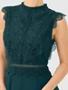 APART Maxikleid mit Häkelspitze und Stehkragen Produktbild-Vorschau 3