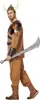 A man wearing a Viking costume, holding a sword. Voir les images du produit