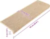 vidaXL Tapis de sol 15 pièces 65x21x4 cm Beige clair Bord Voir les images du produit 7