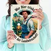 Wer Bier trinkt hilft der Landwirtschaft Metallschild in Produktbild-Vorschau 3