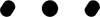 Three black circular shapes on a white background. Produktbild-Vorschau