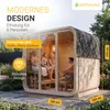 Artsauna Cube Fasssauna Fjora L für 6 Personen, mit 9kW Produktbild-Vorschau 7