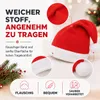 2er Samt Weihnachtsmütze Nikolausmütze rot - Weihnachten Produktbild-Vorschau 4