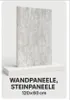 Wandpaneel Steinoptik Hellgrau 120x60 cm – Dekorative Produktbild-Vorschau 1