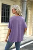 ASKSA Damen T-Shirt Sommer Kurzarm Oversized Rundhals Produktbild-Vorschau 6