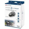 A product box for a motorcycle intercom system, featuring an image of two motorcyclists on a road. Náhled obrázku produktu