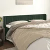 The Living Store Kopfteil mit Ohren Dunkelgrün 183x16x78/88 Produktbild-Vorschau 2