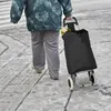 Relaxdays Einkaufstrolley klappbar, Abnehmbare Tasche 28 L, Produktbild-Vorschau 2