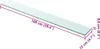 A glass shelf with dimensions indicated. Anteprima dell’immagine prodotto