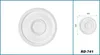 HEXIM Stuckrosette Styropor EPS weiß, Deckenrosette rund & Produktbild-Vorschau 2