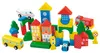 PLAYTIVE Holzbausteine Stadt Spielzeug 50-teilig Massivholz Produktbild-Vorschau 3