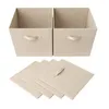 Aufbewahrungsbox Set 6-teilig Stoff Faltbare Ordnungsboxen Produktbild-Vorschau 1