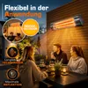 TRESKO Infrarot Heizstrahler 2500W schwarz mit Produktbild-Vorschau 4