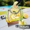 Kuketo | Glasfass Mit Kran 3 L Auf Holzständer – Exklusive Produktbild-Vorschau 3