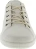 A close-up front view of a white Ecco women's sneaker with beige laces. Náhled obrázku produktu