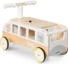 Véhicule en bois Bus pour enfants avec espace de rangement Voir les images du produit 12