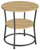 Stolik kawowy okrągły loft fi54 cm dąb artisan czarny metal Podgląd zdjęcia produktu 1