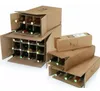 Several cardboard wine boxes filled with wine bottles, arranged in a stacked formation against a white background. Produktbild-Vorschau