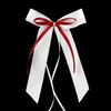 50pcs Weiss & Bordeaux Autoschleifen aus Satin Hochzeit Produktbild-Vorschau 3