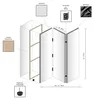 framed concept Paravent Raumteiler | Holzrahmen | 135x172 Produktbild-Vorschau 6