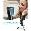 FIFINE Mikrofon PC Kondensator USB Microphone mit Ständer, Produktbild-Vorschau 3