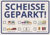 Notizzettel Scheisse Geparkt Comic Edition 50er Set für Produktbild-Vorschau 1