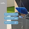 Metall Mülltonnenbox 3er Mülltonnenverkleidung 196 x118 cm Produktbild-Vorschau 5