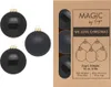 Weihnachtskugeln Glas 10cm 6 Stück - Ebony Black Produktbild-Vorschau 1