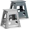 Klappbarer Tritthocker Kunststoff grau 38,5 x 31,5 x 39 cm Produktbild-Vorschau 9