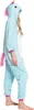 Nikcorp Jumpsuit Pyjama Damen Kinder Onesie Pegasus Blau L Produktbild-Vorschau 3