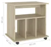 vidaXL Rolkast Sonoma-eikenhout, 60x45x60 cm, houtvezel Productafbeelding-voorbeeld 7