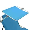 vidaXL Klappliege mit Sonnendach Blau Aluminium Produktbild-Vorschau 6