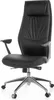 Chaise de bureau en cuir véritable noir Chaise de bureau Voir les images du produit 6