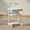 HOMCOM Schreibtisch mit Rollen platzsparender Computertisch Produktbild-Vorschau 3
