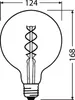 Osram Vintage 1906 LED žiarovka E27 Globe Gold 125mm 5W Náhľad obrázku produktu 6