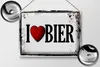 Blechschild i Love Bier, 40 x 30 cm, Blechschilder Spruch Produktbild-Vorschau 2