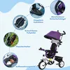 HOMCOM 6-in-1 Dreirad mit Schubstange, Kinderdreirad mit Produktbild-Vorschau 6